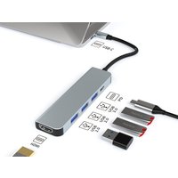 Док-станция Lalaunicky FX-2303 Type-C 5in1 (3 USB-A/1USB-C)