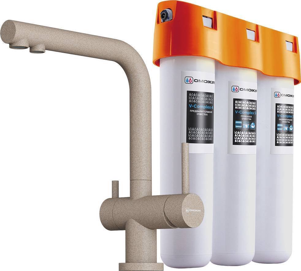 

Смеситель Omoikiri Nagano-SA-P + Pure drop Lite