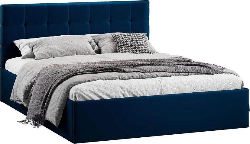 

Кровать Трия Джоли Тип 1 универсальный 180x200 (велюр Confetti Blue)