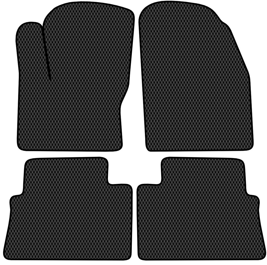 

Комплект ковриков для авто Alicosta Ford S-Max (минивэн) 2006 - 2015 (черный, ромб)