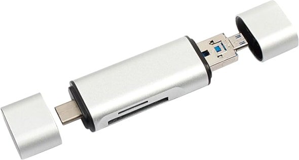 

Карт-ридер USBTOP USB3.1 Type-C - TF/SD/microUSB/USB3.0