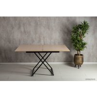 Стол-трансформер Levmar Accord D31/S53 (выбеленный дуб/черные опоры)