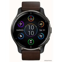 Умные часы Garmin Venu 2 Plus (черный/коричневый)
