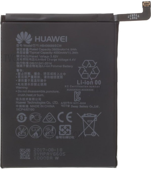 

Аккумулятор для телефона Копия Huawei HB406689ECW