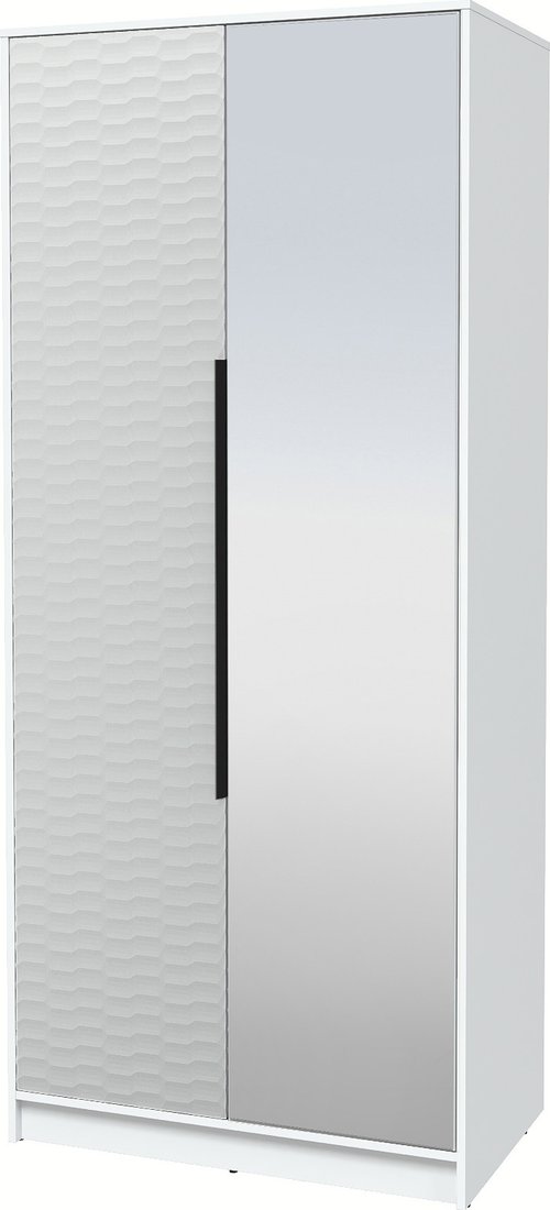 

Шкаф распашной Интерлиния Концепт Зодиак КТ-Ш2з (белый платинум/грей)