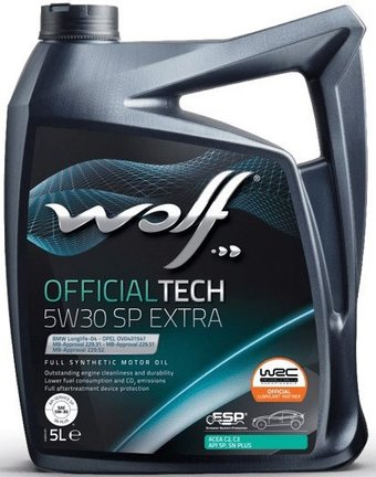 Моторное масло Wolf OfficialTech 5W-30 SP EXTRA 5л