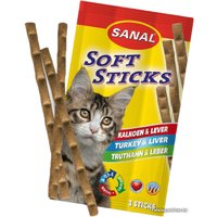 Лакомство для кошек Sanal Soft Sticks Turkey & Liver с индейкой и печенью 15 г