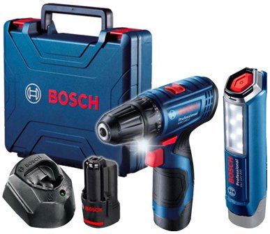 

Дрель-шуруповерт Bosch GSR 120-LI Professional 06019G8004 (с 2-мя АКБ, кейс)