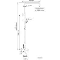 Душевая система  Wasserkraft A14401