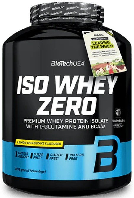 Протеин сывороточный (изолят) BioTech USA Iso Whey Zero (лимонный чизкейк, 1816г)