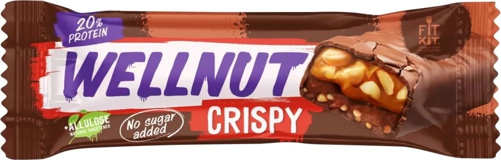 

Протеиновый батончик FitKit Wellnut Crispy Protein bar (45 г)