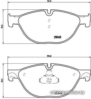 Тормозные колодки Brembo P06076
