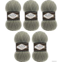 Набор пряжи для вязания Alize Superlana 138 (280 м, зел. мендаль, 5 мотков)