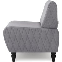 Интерьерное кресло MONOFIX Буно кресло (велюр/светло-серый №7)