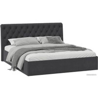 Кровать Трия Скарлет универсальная тип 1 с ПМ 180x200 (велюр графит)