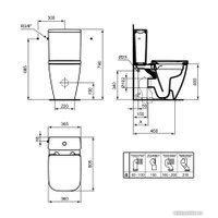 Унитаз напольный Ideal Standard I.Life S T500001+T473501+T532901