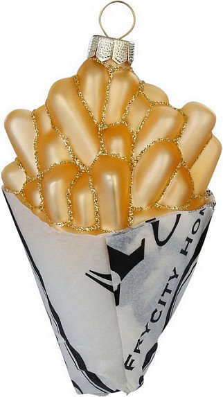 

Елочная игрушка Inge's Christmas Figural Glass Ornaments Картофель фри 65043H120