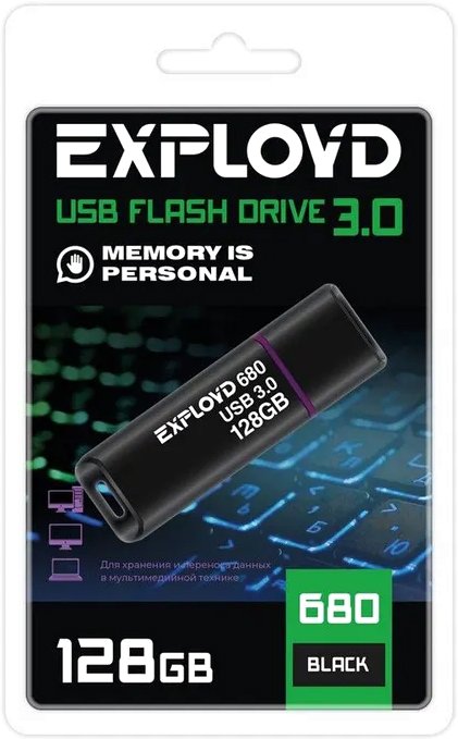 

USB Flash Exployd 680 128GB (черный)