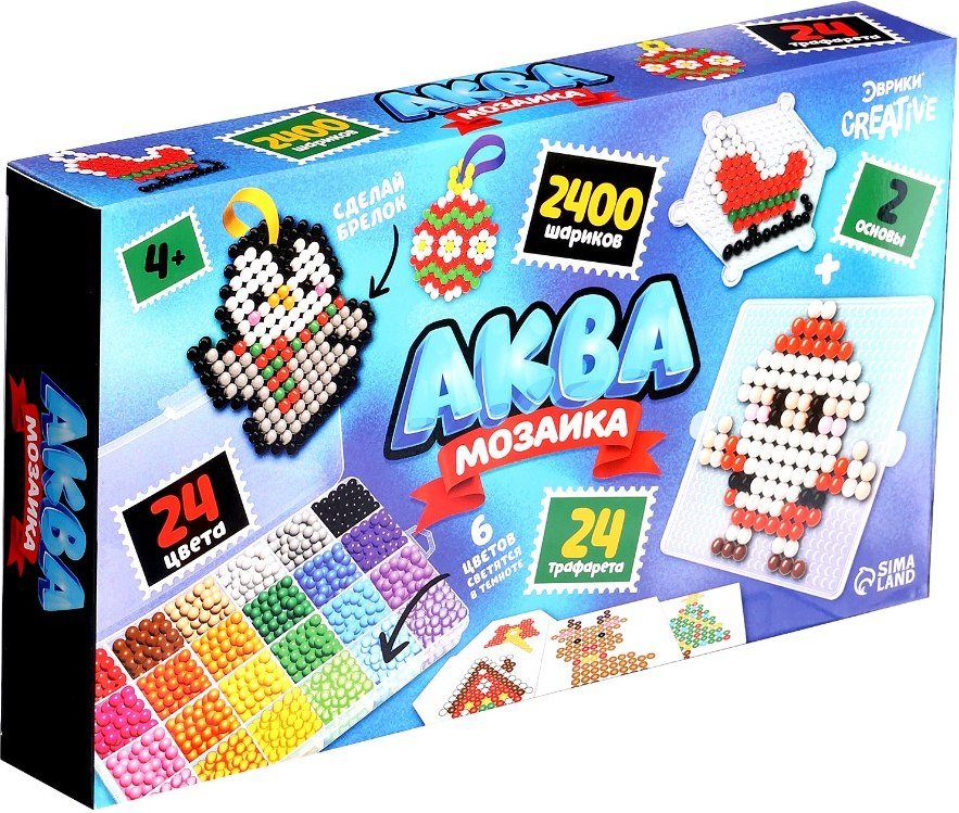 

Развивающая игра Эврики Аквамозаика. С Новым годом! 10326543