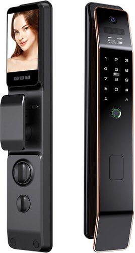 Умный дверной замок Roome Tuya 3D face intercom Lock 3D face-1 (черный)