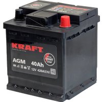 Автомобильный аккумулятор KRAFT AGM R+ 420A (40 А·ч)