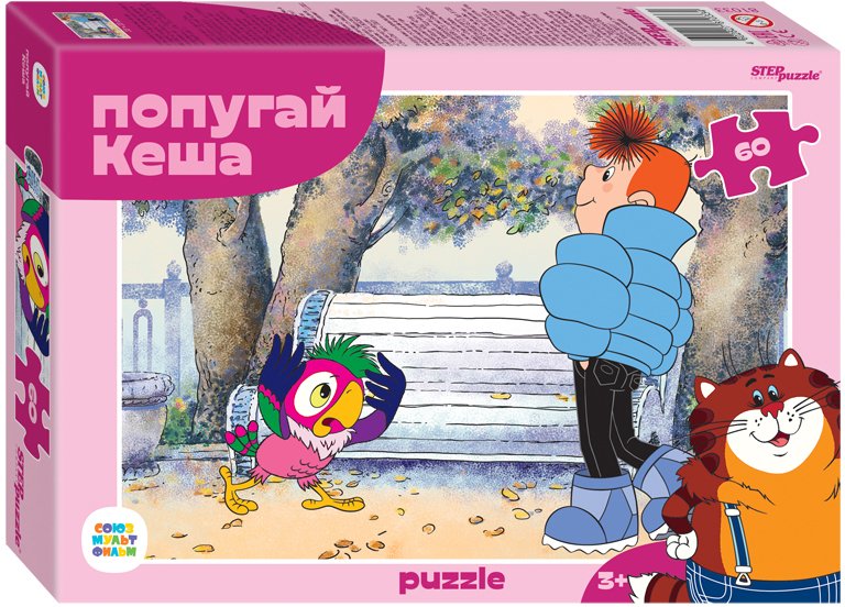 

Пазл Step Puzzle Попугай Кеша new 81033 (60 эл)