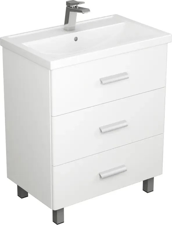 

Uncoria Тумба с умывальником Гарда 60 + Kirovit Фостер 60 (белый)