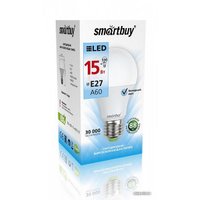 Светодиодная лампочка SmartBuy A60 E27 15 Вт 4000 К [SBL-A60-15-40K-E27]