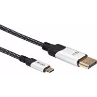 Кабель VCOM CU422MCV-1.8M USB Type-C - DisplayPort (1.8 м, черный/серый)