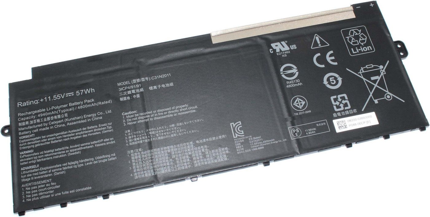 Аккумуляторы для ноутбуков ASUS C31N2011