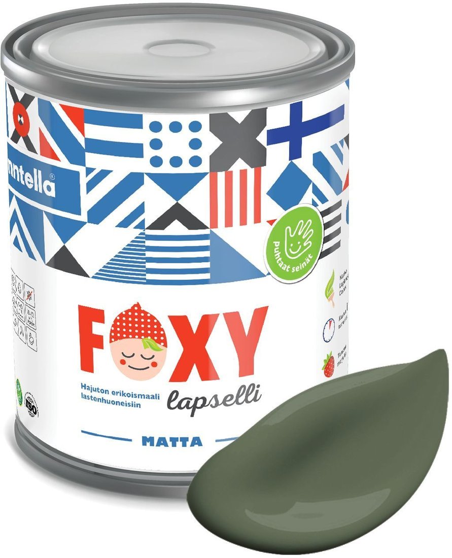 

Краска Finntella Foxy Lapselli Matte Puutarha F-50-1-1-FL269 0.9 л (зеленый)