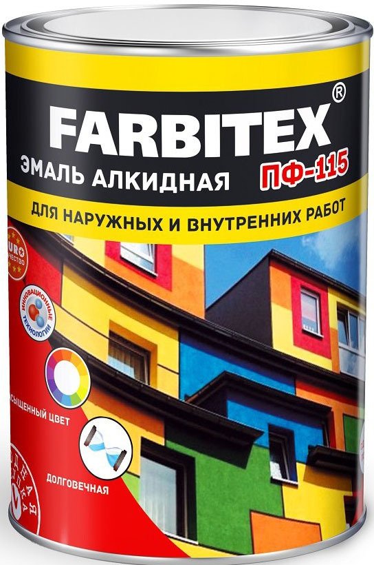 

Эмаль Farbitex ПФ-115 0.8 кг (голубой)