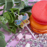 Набор свечей для торта Золотая сказка Бабочки, божьи коровки 591463 (5 шт)