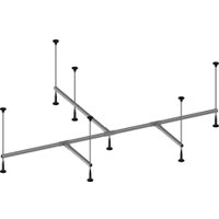 Ванна Lauter Riviera 150x150 21050150 (с каркасом, лицевым экраном и сифоном 21Y32000 хром)