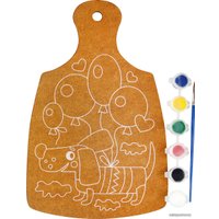 Набор для рисования Десятое королевство Роспись по дереву. Такса. Разделочная доска 04432