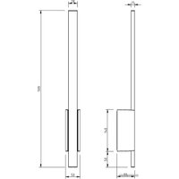 Уличный настенный светильник ESCADA 30009W/01LED (черный)