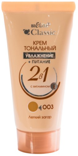 Тональный крем Belita Classic Увлажнение+питание 2в1 с витамином Е 30 мл (тон 003)
