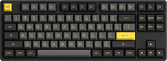 

Клавиатура Akko 5087B Plus Black & Gold (Akko Cream Yellow V3)
