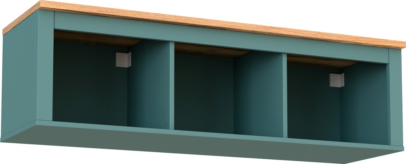 

Полка Mio Tesoro Сага навесная 3 секции (темно-бирюзовый/ясень)