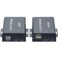 Удлинитель USBTOP HDMI USB по витой паре RJ45 UTP (LAN) до 60 метров, FullHD 1080p (1 приемник, 1 передатчик)