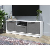 Тумба Интерлиния ТВ Концепт Тренд КТ-ТВ3-50 (белый платинум/дуб серый)
