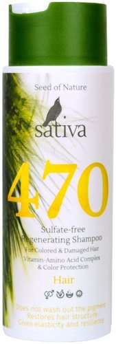 Шампунь Sativa №470 Бессульфатный восстанавливающий 250 мл