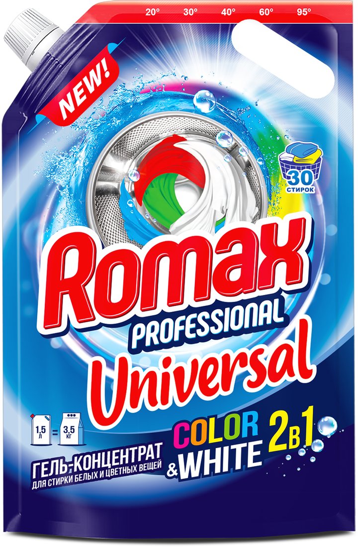 

Гель для стирки Romax Universal Дойпак (1.5кг)