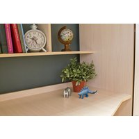 Кровать-чердак Красная звезда Р440 Капризун 5 со шкафом 180x80 (дуб млечный)