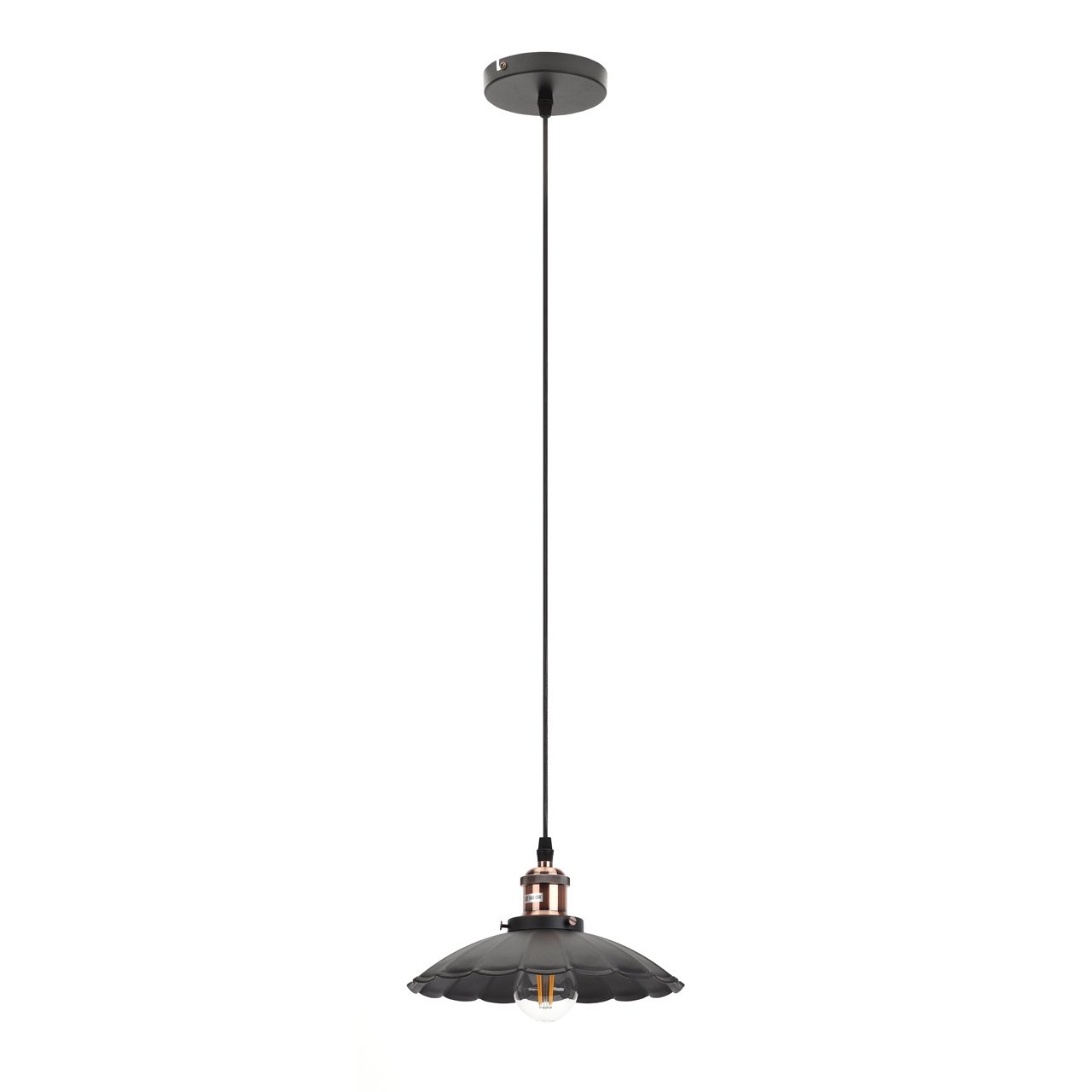

Подвесная люстра ЭРА Loft PL3 BK/RC