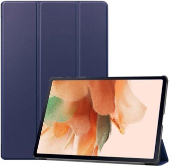 JFK Smart Case для Samsung Galaxy Tab S7 FE/ Tab S7 Plus/ Tab S8 Plus (темно-синий)