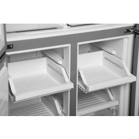 Четырёхдверный холодильник Hyundai CM45083F (нержавеющая сталь)