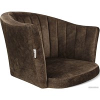 Стул Sheffilton SHT-ST42-1/S95-WH (кофейный трюфель/прозрачный лак/черный муар)