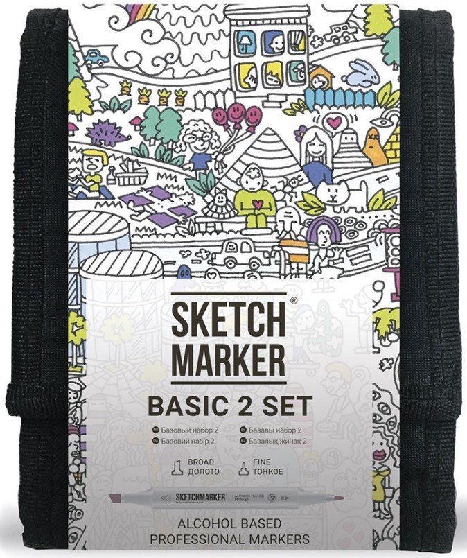 

Маркер художественный Sketchmarker Basic 2 12bas2 (12 шт)