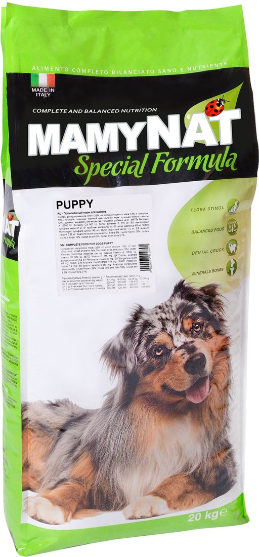 

Сухой корм для собак MamyNat Puppy 20 кг